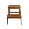 Acacia Wood Two Steps Stool Small Size Rectangle Top Best Ideas For Kitchen Living Room End Tables For Sofas Sub-stool for Living Room Bedside Strong