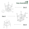 Acacia Wood Two Steps Stool Small Size Rectangle Top Best Ideas For Kitchen Living Room End Tables For Sofas Sub-stool for Living Room Bedside Strong