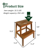 Acacia Wood Two Steps Stool Small Size Rectangle Top Best Ideas For Kitchen Living Room End Tables For Sofas Sub-stool for Living Room Bedside Strong