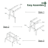 Acacia Wood Two Steps Stool Small Size Rectangle Top Best Ideas For Kitchen Living Room End Tables For Sofas Sub-stool for Living Room Bedside Strong