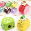 6 Pcs Fake Slice Cake Roll Fake Food Bakery Shop Display Model Party Decoration Faux Replica Cake Photography Props