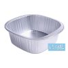 Disposable Aluminum Square Foil Pans with Snap-on Plastic Lids 650 ml Food Dish Pan, Cake Pan, Dessert Pan, Extra-Sturdy Containers for Cooking, Bakin