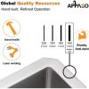 APPASO 23-Inch Single Bowl Kitchen Sink Undermount;  16-Gauge Stainless Steel 10-Inch Deep Utility Sink;  Handmade Small Bar Sink;  Undermount Kitchen
