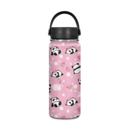 Animal Panda Strawberry Printed Portable Bottle (Option: ZYSFC03432CZ81 1-S)