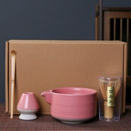 Matcha Tool Suit Japanese Gift Box (Option: Pink Suit Gift Box)