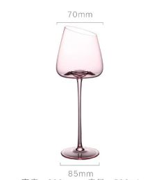 Oblique Mouth Flamingo Red Wine Cup (Option: 280 Bevel)