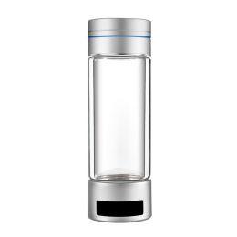 Oxygen-enriched Water Glass High Concentration 9000PPb Hydrogen-rich (Option: 260ML English Version-Silver)