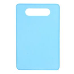 Fruit And Vegetable Plastic Cutting Board Barbecue Picnic Travel Disposable (Option: Light Blue Slash Pockets-Square)
