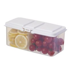 Refrigerator With Crispy Cereal And Transparent Storage Box (Option: Large Size-White)