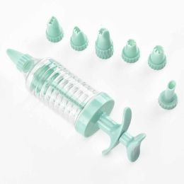 Decorating Kit Cake Decorating Tool Batter Dispenser Cookie Press Maker Machine Cupcake Baking Tool Pastry Tools (Color: Green)