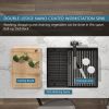 Honeycomb Pattern Nano Coated Workstation Sink