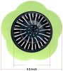 Flower Shaped Kitchen Sink Strainer Floor Drainer Bathtub Cover Drain Tub Stopper Strainers for Floor Laundry Bathroom 4.5inch Diameter