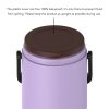 Healter 1.6 Litres Vacuum Insulated Food Flasks for Hot Food;  1600ml Stainless Steel Thermal Soup Container/ Food Jar with 2 inner boxes for Adult;